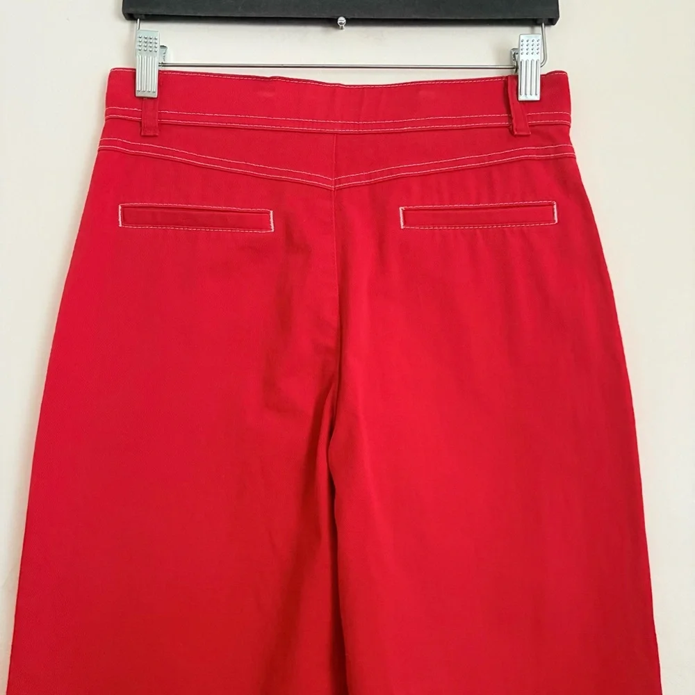 Zara Trf Collection Wide Leg Cropped Streetwear Casual Sz S